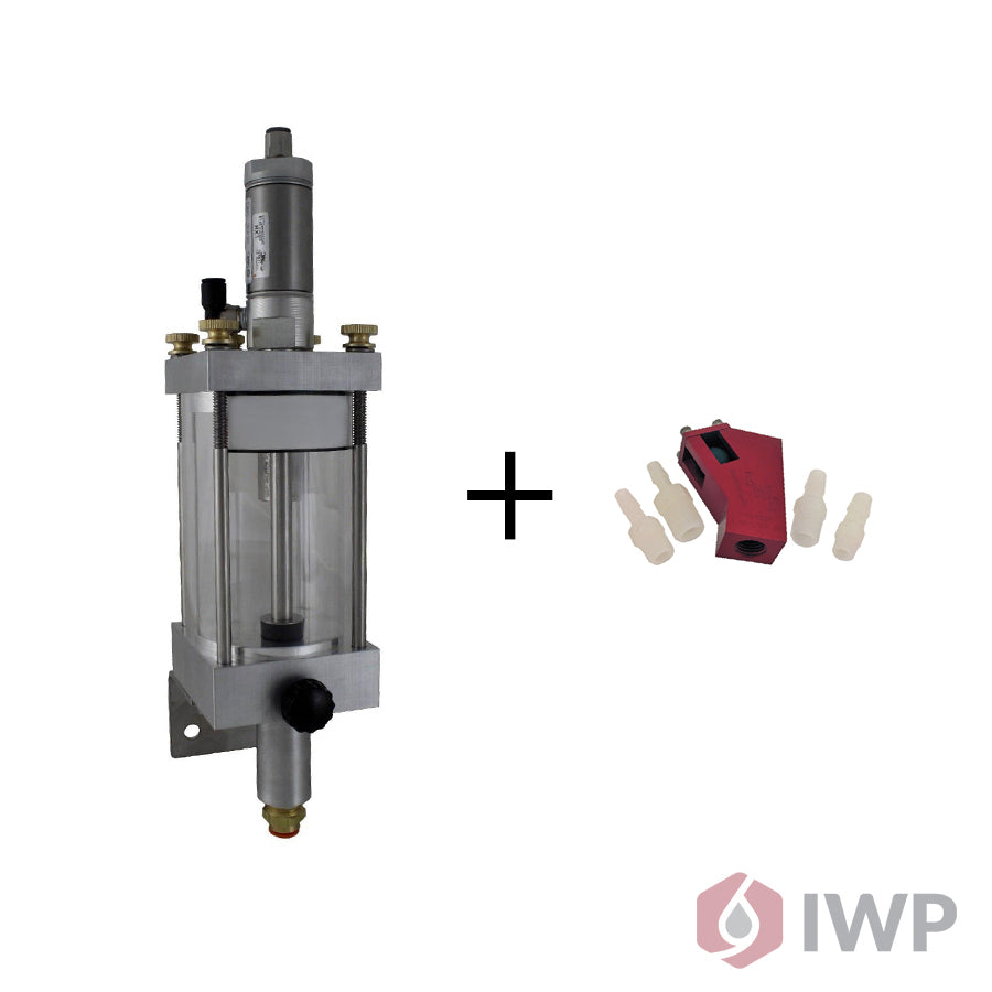 Gravity Abrasive Meter Mini Hopper with Bracket for Flow Machines